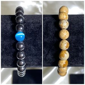 Chakra Bracelet Good.Designs & Beaded Stretch Bracelet BenevolenceLA BUNDLE OF 2